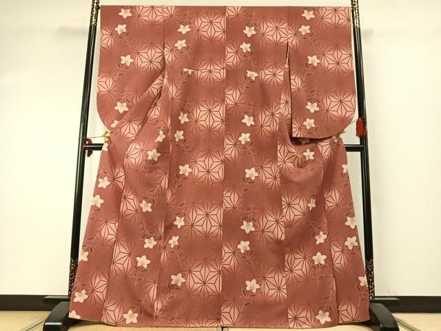 平和屋着物●世界的ファッションデザイナー 山本寛斎 kansaiブランド 小振袖 二尺袖 草花 麻の葉文様 暈し染め 洗える着物 AABD0693fy 平和屋着物○世界的ファッションデザイナー 山本寛斎 kansaiブランド