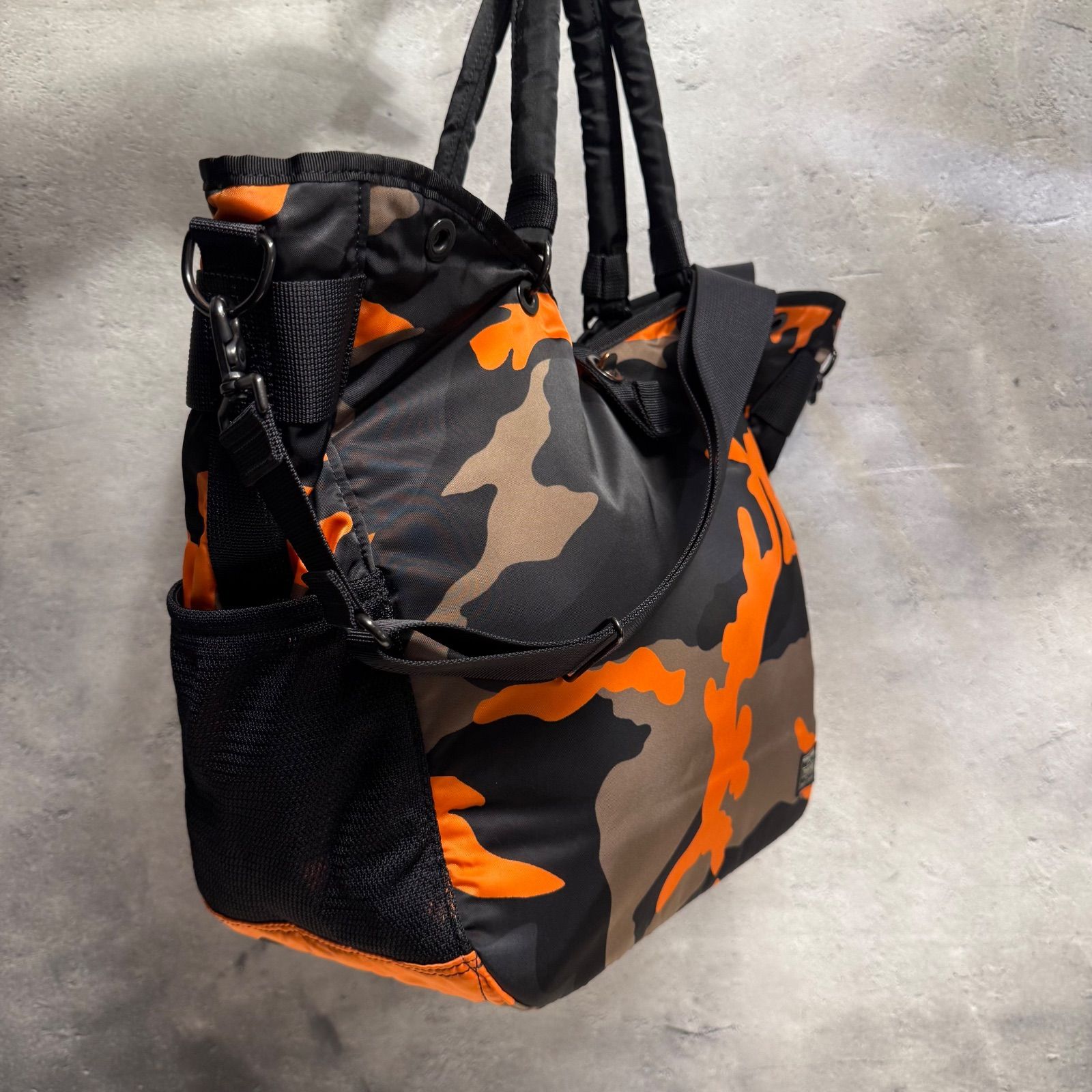 PORTER ポーター PS CAMO 2WAY TOTE カモフラ オレンジ 迷彩 トート