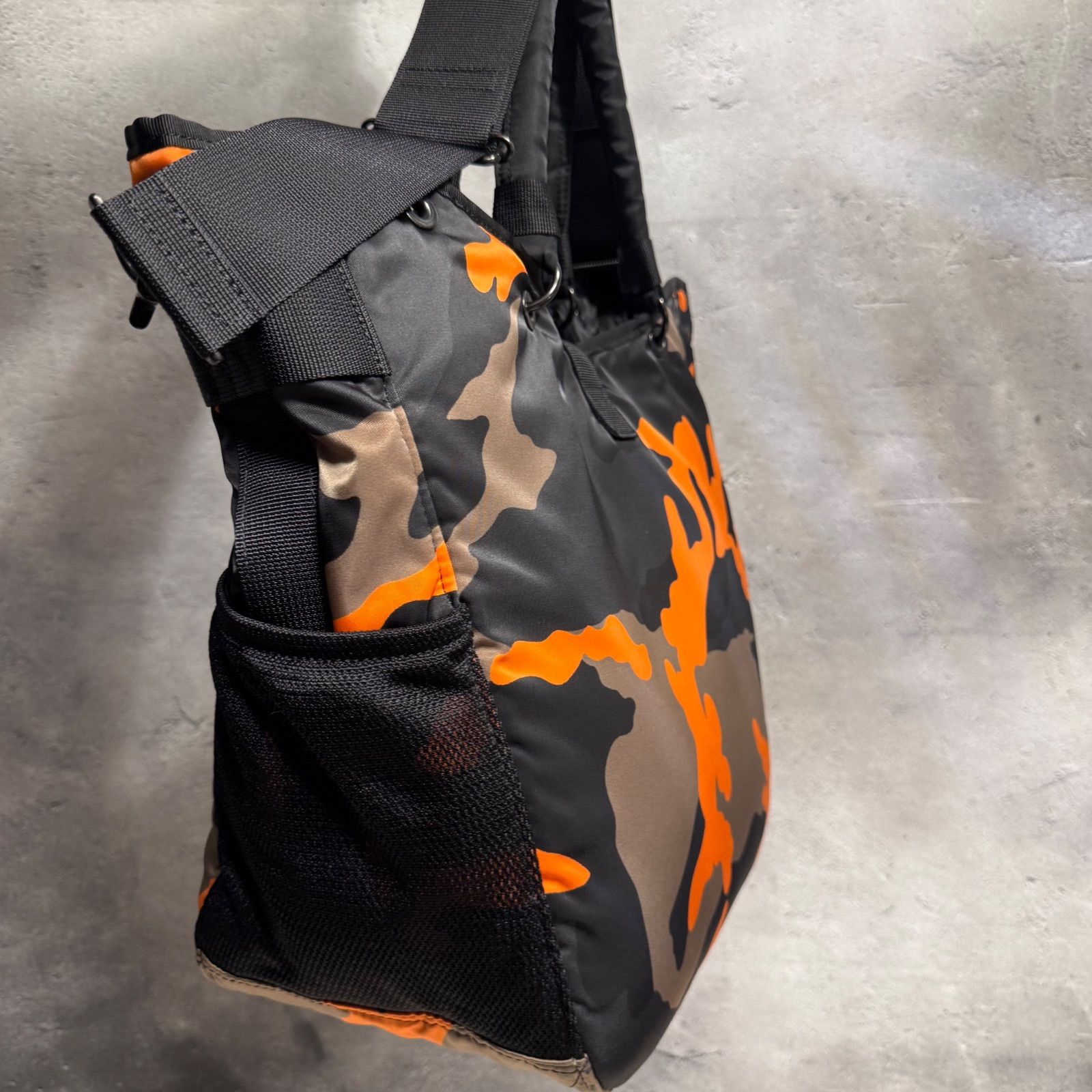 PORTER ポーター PS CAMO 2WAY TOTE カモフラ オレンジ 迷彩 トート