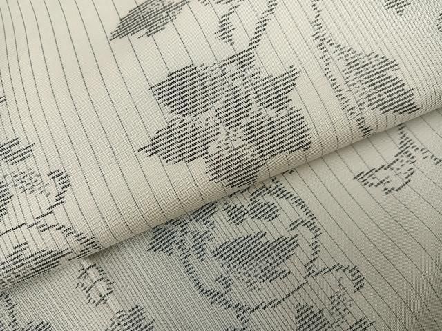 平和屋着物○本場大島紬 アンサンブル 道中着セット 白大島 更紗文