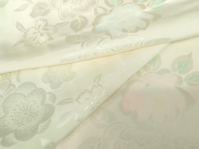 平和屋着物 長襦袢 無双仕立て 草花地紋 暈し染め 正絹 cs