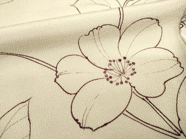 平和屋着物●豪華振袖　刺繍　枝花文　正絹　逸品　AABH7057ck 平和屋着物□豪華振袖 枝花文 暈し染め 金彩 正絹 逸品 CABG6434xeの