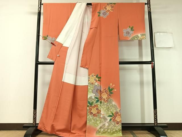 平和屋着物 訪問着 駒刺繍 雪輪舞桜 暈し染め 金彩 正絹 vp