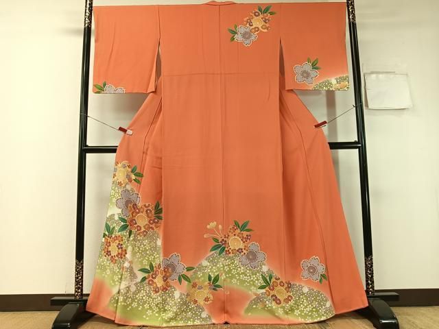 平和屋着物 訪問着 駒刺繍 雪輪舞桜 暈し染め 金彩 正絹 vp