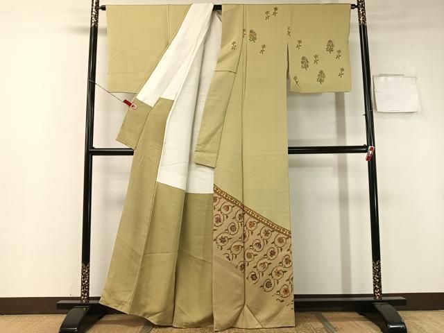 平和屋着物 景山雅史 訪問着 更紗唐草文 金彩 正絹 vp