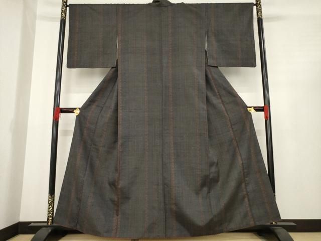 平和屋着物 上質な小紋 紬地 花間道 正絹 ck