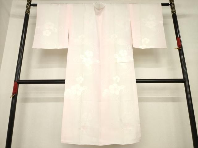 平和屋着物 長襦袢 袷 流水花地紋 暈し染め 正絹 ck