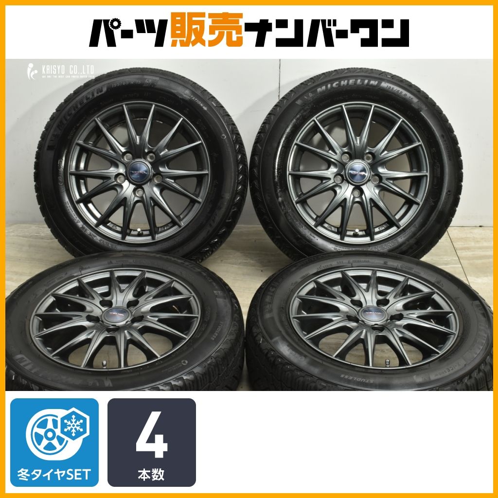交換用に ヴェルヴァ 15 in 6 J 53 PCD 114 3 ミシュラン X ICE SNOW 195 65 R ノア ヴォクシー セレナ ステップワゴン アクセラ 可