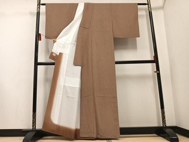 平和屋着物 洗える最 着物 英 はなぶさ謹製 江戸小紋 鮫小紋柄 たとう紙付き ph