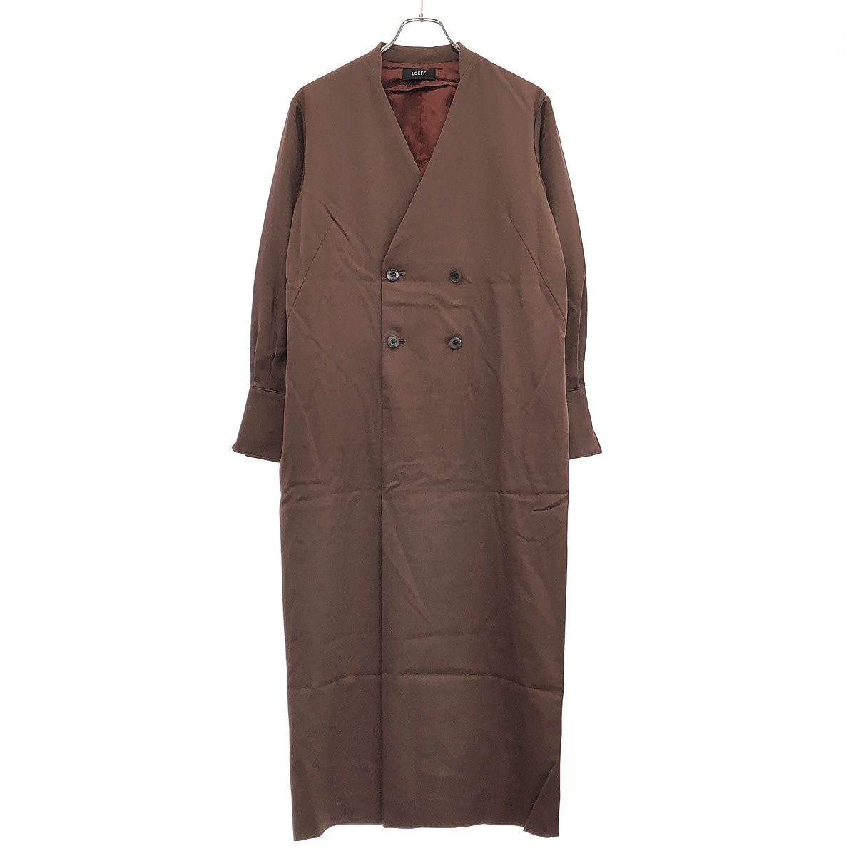 LOEFF ロエフ W GABE BRST DRS ダブルノー ドレスワンピース 1626 699 3572 バーガンディ系 0