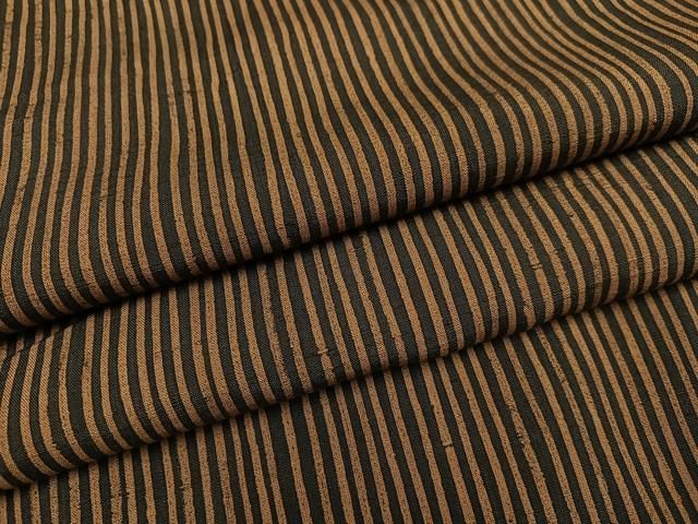 平和屋着物 上質な小紋 紬地 縞 正絹 ph