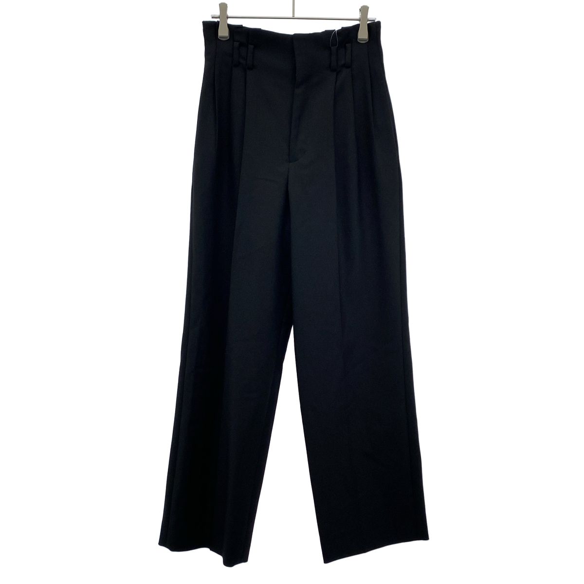 CELINE セリーヌ 2タック ウールトラウザーパンツ 2P582523K ブラック