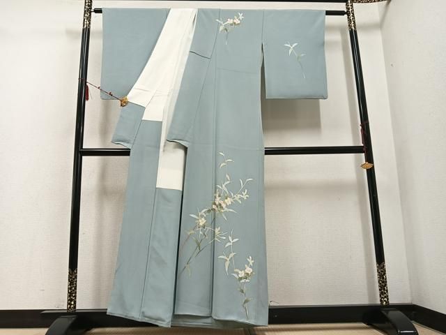 平和屋着物 本加賀友禅作家 南克治 訪問着 枝花文 正絹 ph