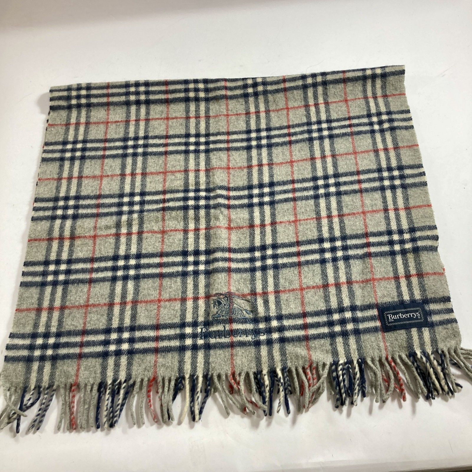 ☆ Burberrys バーバリーズ ノバチェック柄 チェック柄 グレー 騎士