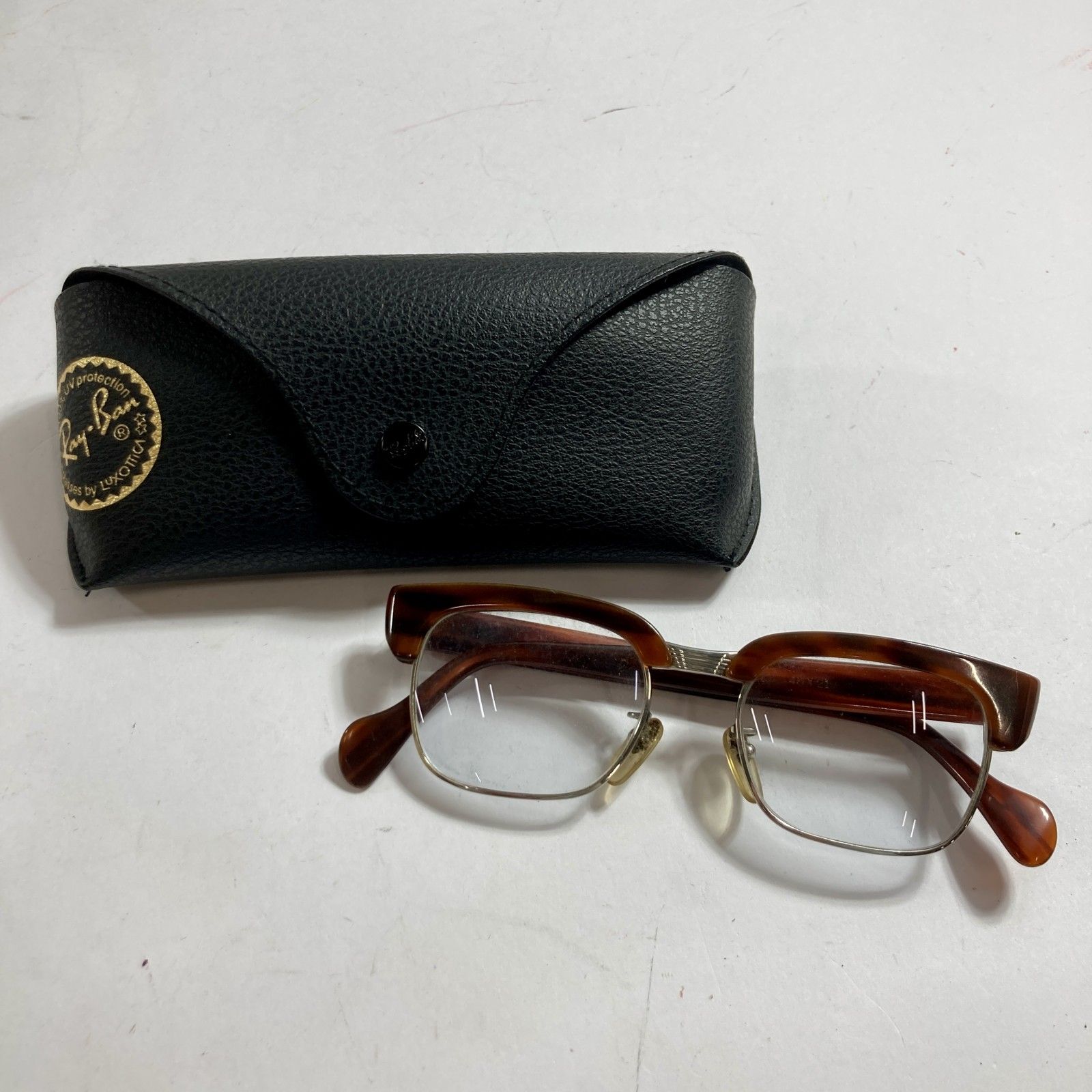 ☆ 希少 ヴィンテージ メガネ 眼鏡 レトロ SPM刻印入り 詳細不明 Ray