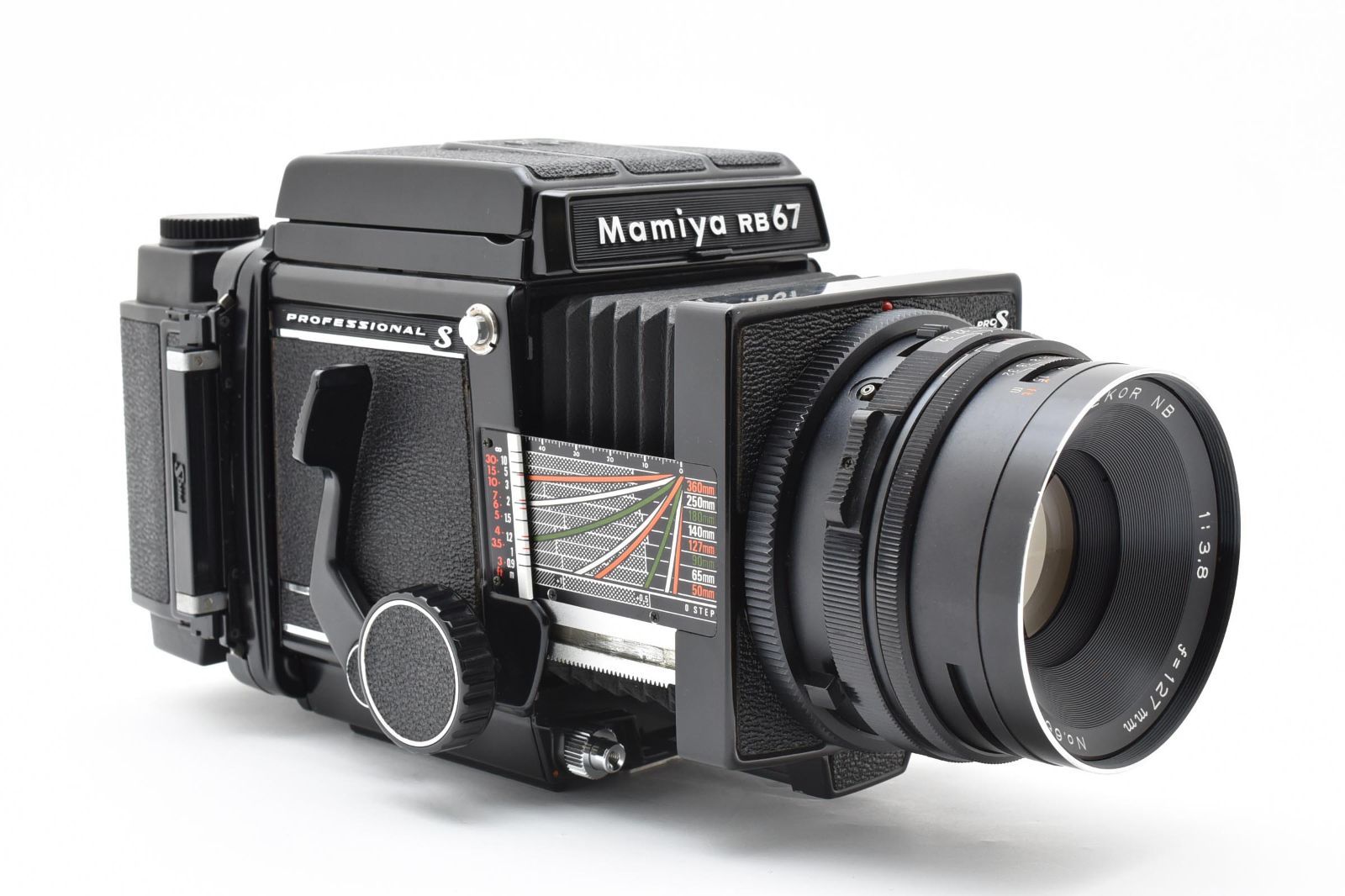 4564 マミヤ Mamiya RB67 PRO S SEKOR NB f3.8 127mm 120 6x8 Back