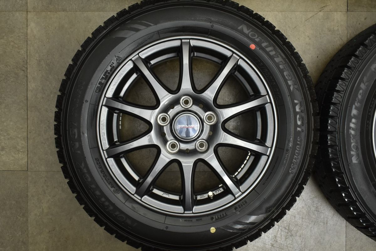  バリ溝 ヴェルヴァ 15 in 6 J 53 PCD 114 3 ノーストレック N i 195 65 R ノア ヴォクシー セレナ ステップワゴン アクセラ 可 15インチ タイヤ ホイールセット