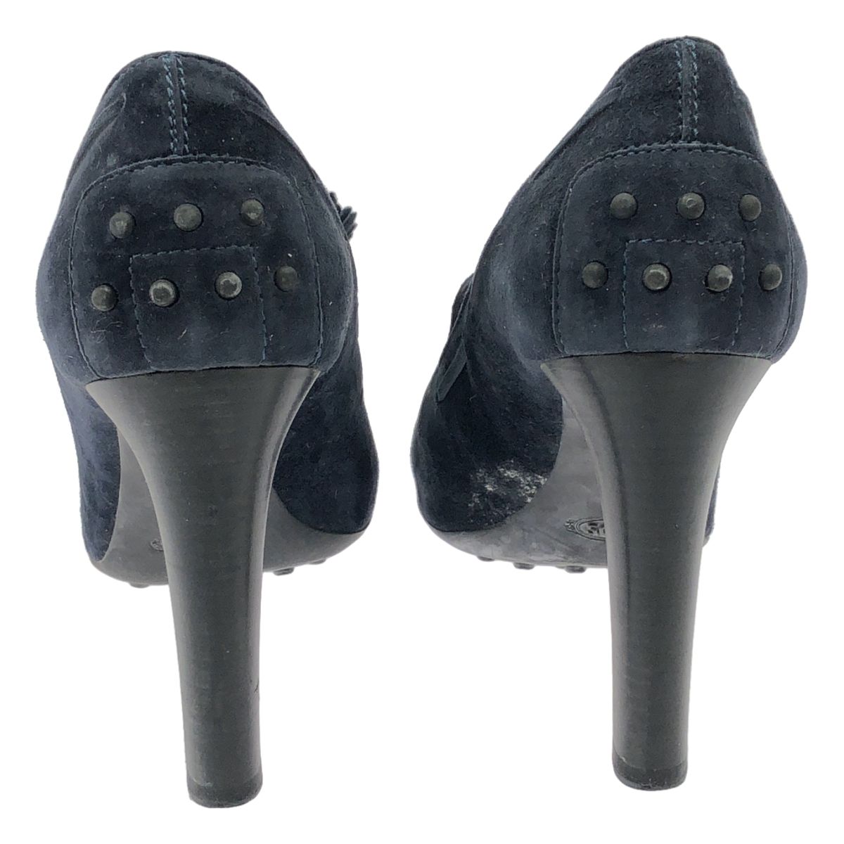 TOD'S トッズ タッセル スエードパンプス ネイビー 39 - メルカリ