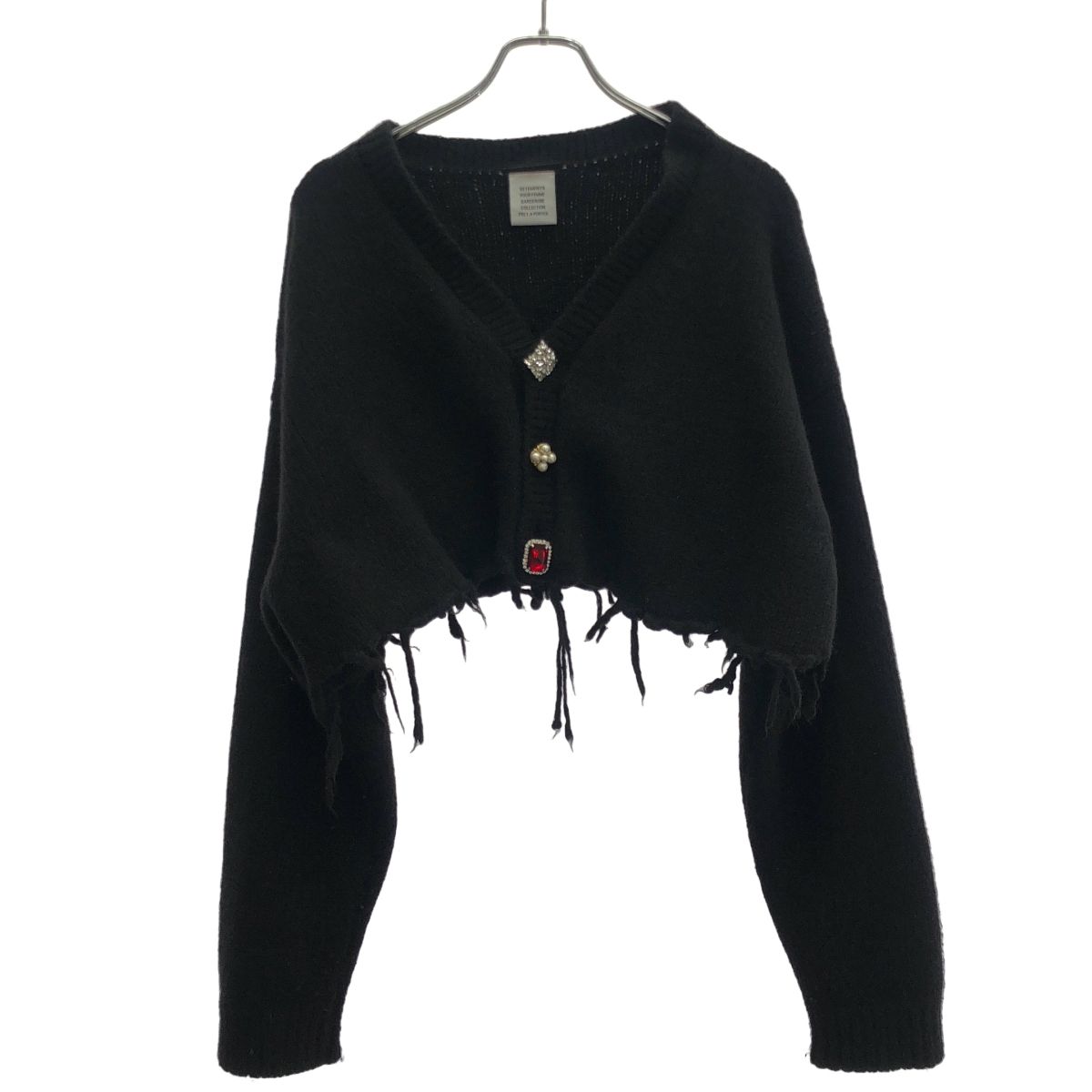 VETEMENTS ヴェトモン Fancy Button Knitted Cardigan ビジューボタン