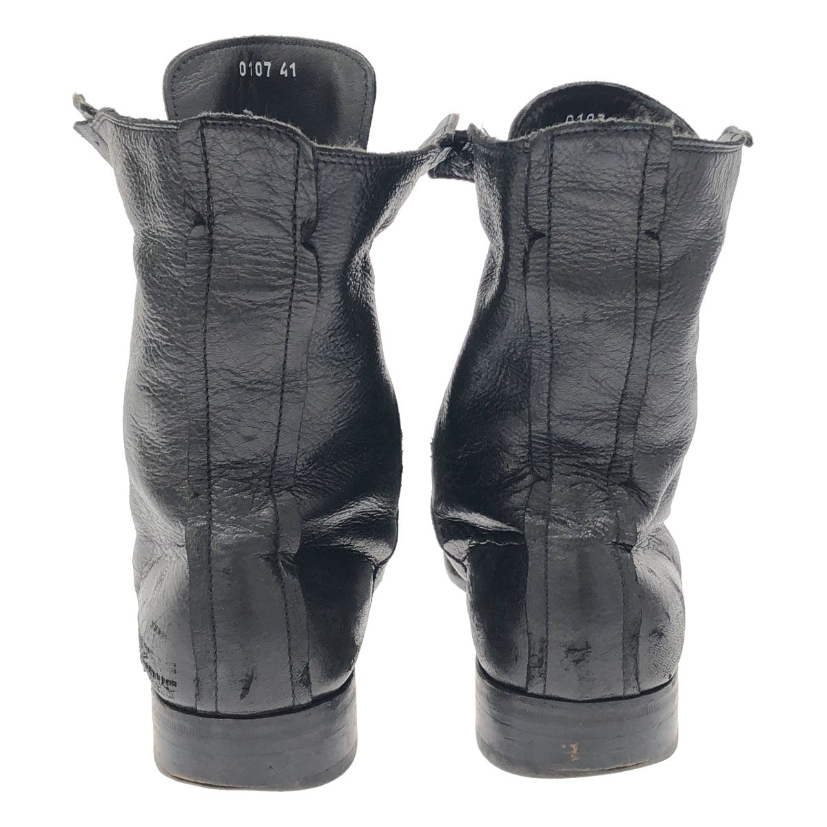 marsell マルセル レースアップレザーブーツ ブラック 41 - メルカリ