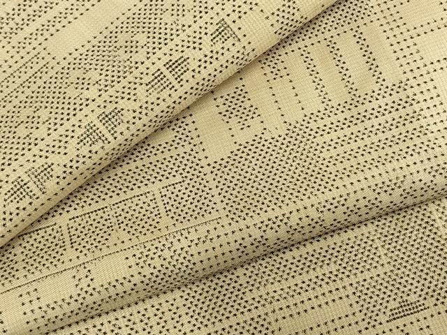 平和屋着物 本場大島紬 一元7マルキ 色紙文 正絹 AABD8575fy