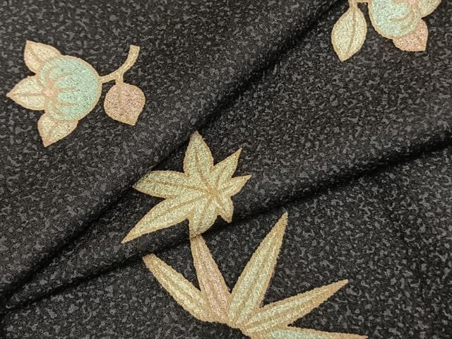 平和屋着物 上質な小紋 舞花文 正絹 fy