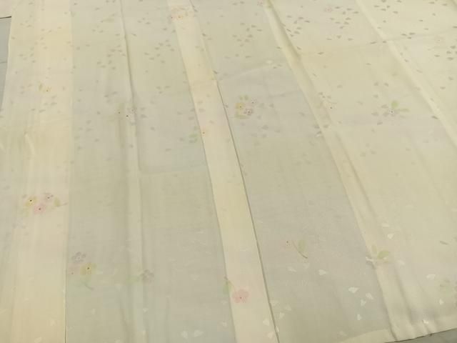 平和屋着物○長襦袢 無双仕立て 舞花文 暈し染め 金彩 正絹 逸品