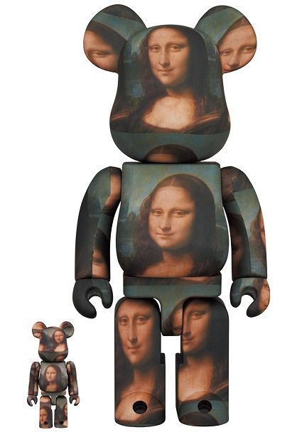 MEDICOM TOY BE RBRICK LEONARD DE VINCI Mona Lisa 100％ 400％ メディコムトイ ベアブリック レオナルドダヴィンチ モナリザ