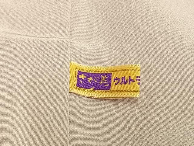 平和屋着物○上質な色無地 人物風景地紋 薄桜色 さが美扱い 正絹 逸品