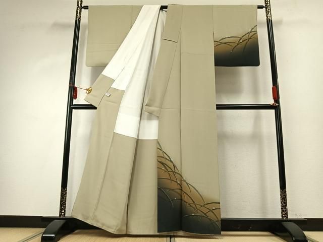 平和屋着物 訪問着 作家物 露芝文 暈し染め 金彩 正絹 fy