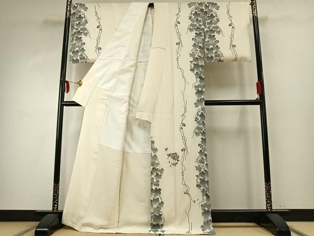 平和屋着物 訪問着 蔦の葉間道 金彩 ロング丈 正絹 fy