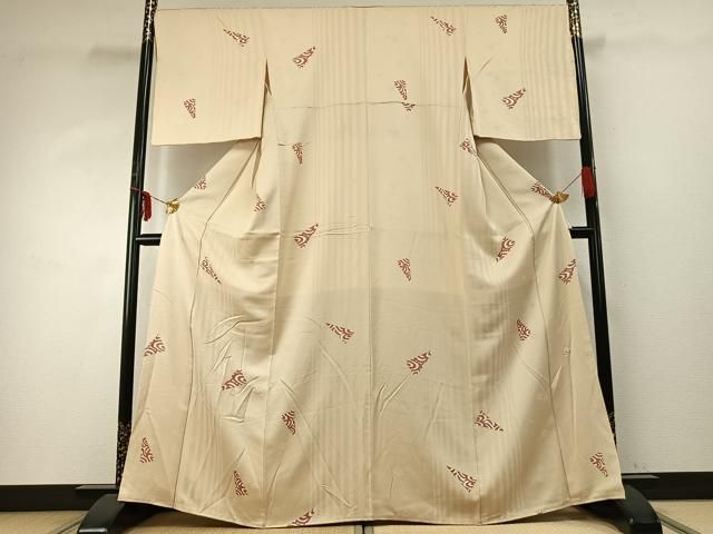 平和屋着物 ろう彩工芸 奥村一心 小紋 散らし文 正絹 fy