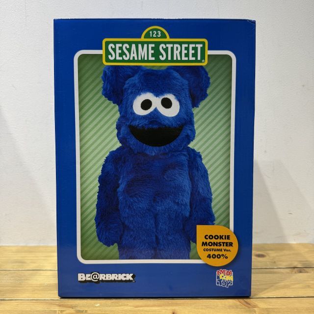 MEDICOM TOY BE BRICK 2021 COOKIE MONSTER COSTUME VER. 400％ メディコムトイ ベアブリック セサミストリート クッキーモンスター フィギュア