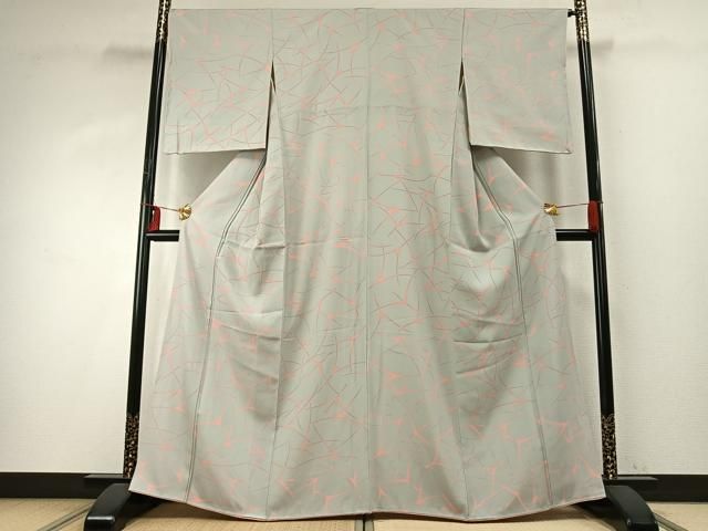 平和屋着物 上質な小紋 飛鳥文 正絹 fy