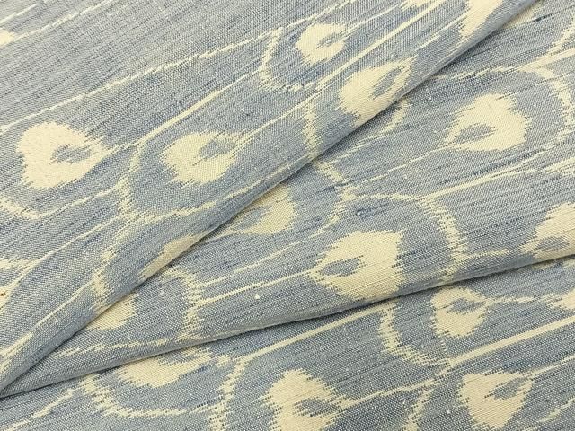  平和屋着物 上質な紬 孔雀文 正絹 fy 紬 着物