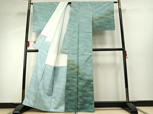 平和屋着物 本場大島紬 霞文 証紙付き 正絹 fy