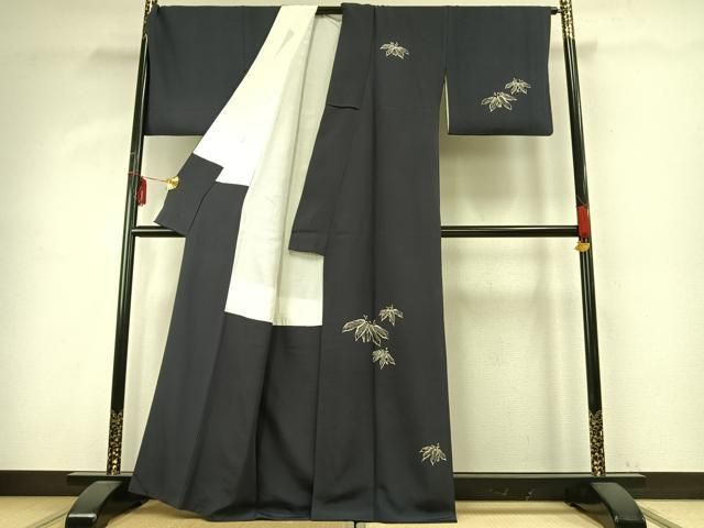 平和屋着物 二代栄一 訪問着 笹文 正絹 fy