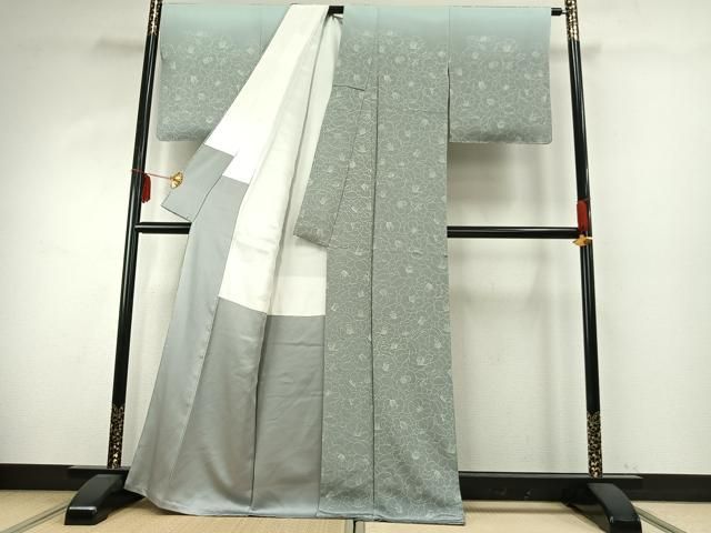 平和屋着物 染織作家 生沼忠 訪問着 花尽くし 暈し染め 正絹 fy