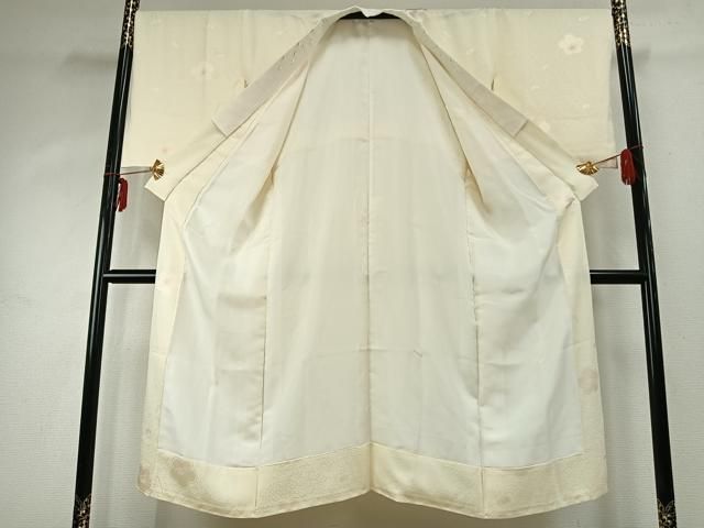 平和屋着物 長襦袢 袷 舞花文 半衿刺繍 正絹 fy