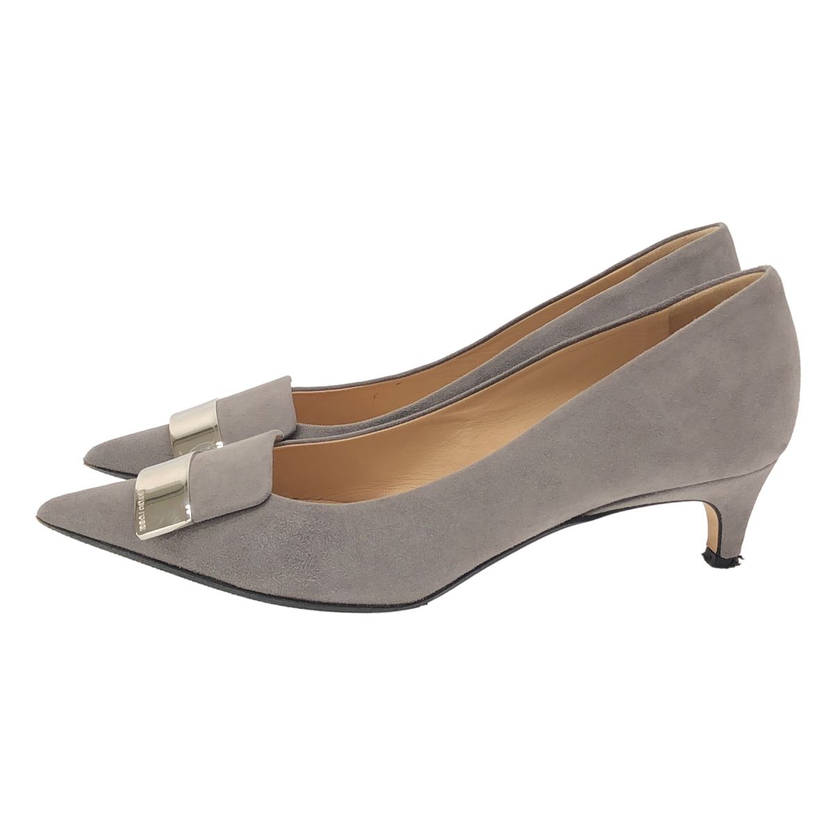 sergio rossi セルジオ ロッシ SR1 ポインテッドトゥメタルプレート