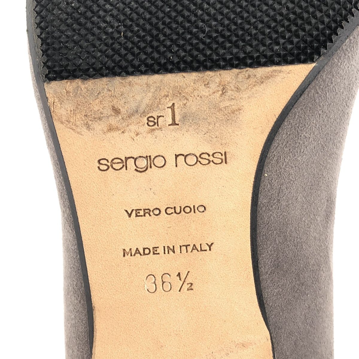 sergio rossi セルジオ ロッシ SR1 ポインテッドトゥメタルプレート