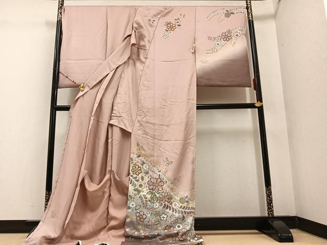 平和屋着物 訪問着 辻が花 暈し染め 金彩 仮絵羽 正絹 ph