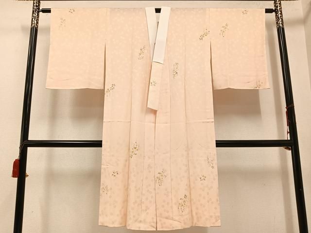 平和屋着物 長襦袢 無双仕立て 作家物 草花文 正絹 ph