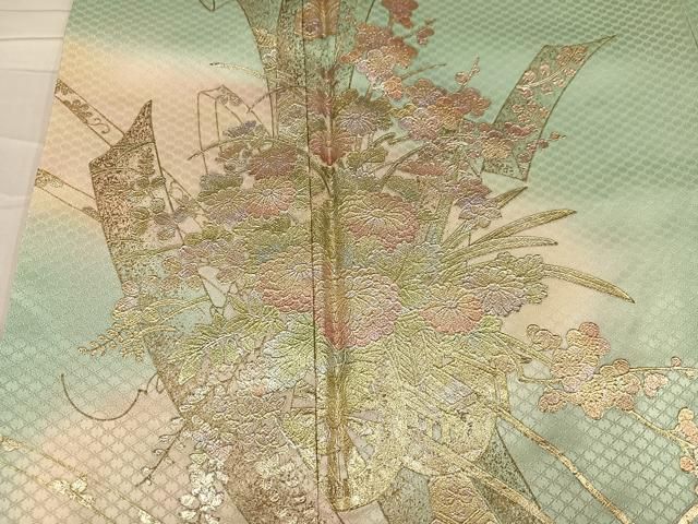  平和屋着物 訪問着 花車文 暈し染め 金銀彩 やまと誂製 正絹 ph 訪問着 付け下げ 着物