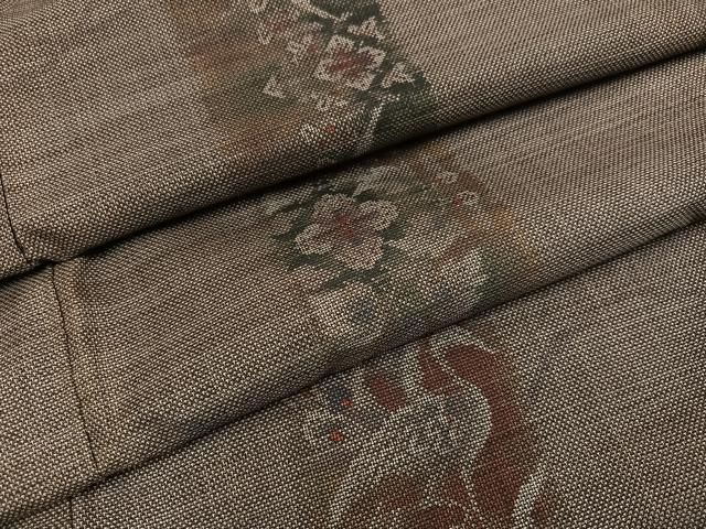 平和屋着物 本場大島紬 カタス9マルキ 花鳥間道 正絹 ph