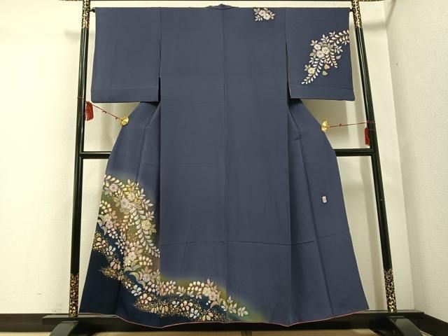 平和屋着物 越後十日町の一流染匠 桐屋 翠山工房 訪問着 辻が花 暈し染め 金彩 やまと誂製 正絹 ph