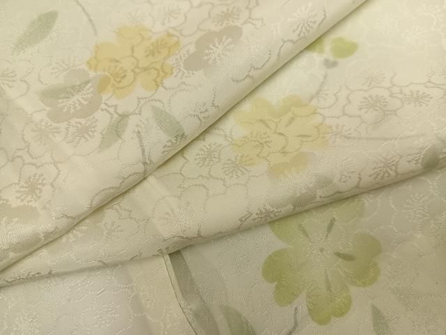 平和屋着物○長襦袢 無双仕立て 梅 桜 正絹 逸品 AABE0770ph