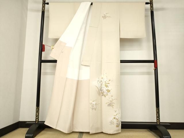 平和屋着物 訪問着 枝花文 金彩 正絹 ck