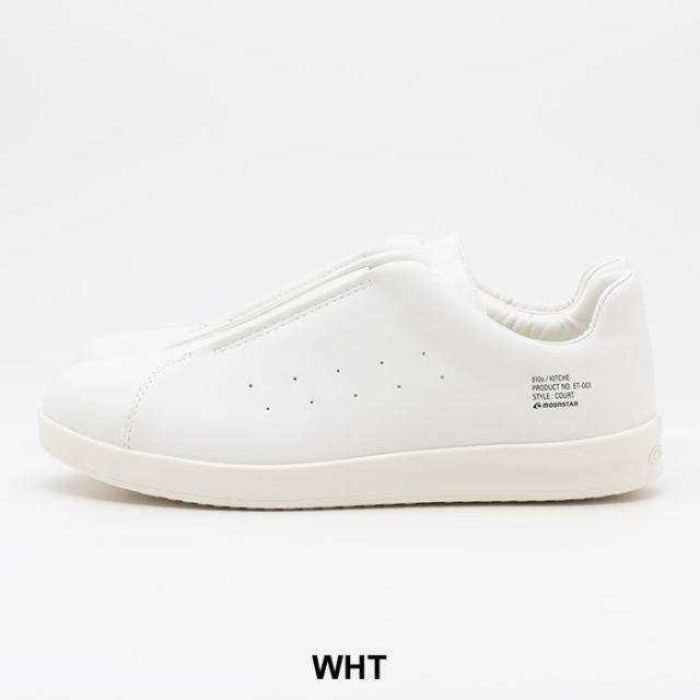 種類12：WHT/24.0cm エイトテンス スニーカー 810s [ ET001 ] moonstar ムーンスター KITCHE キッチェ シムーンスター ユニセックス メンズ レディース キッチンシューズ由来 コートタイプ ミニマルデザイン 防滑ソール 