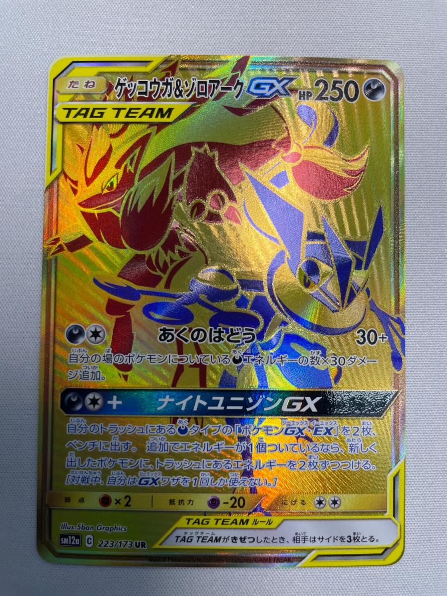 ゲッコウガ＆ゾロアークGX UR 223⁄173 1枚